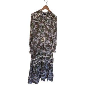 Me + Em Floral Tiered Cottage Maxi Dress